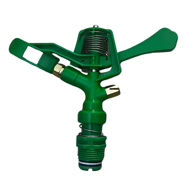 Aspersor Plastico Dos Salidas Con Boquilla En Bronce 1/2"
