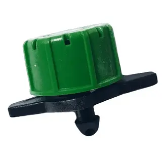 Gotero Verde Plastico Ajustable ( 0-80 L/H)
