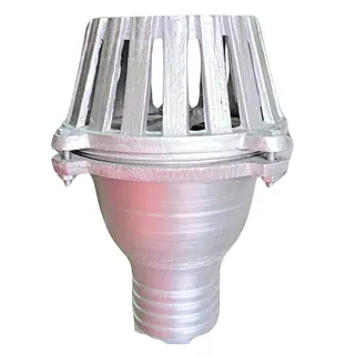 Valvula De Pie Con Espigo Ó Estercolera 4"